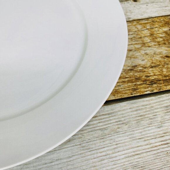 Denmark Tools For Cooks Whiteware Oven Safe Porcelain 11.25" Dinner Plate Set 4 - Picture 15 of 16